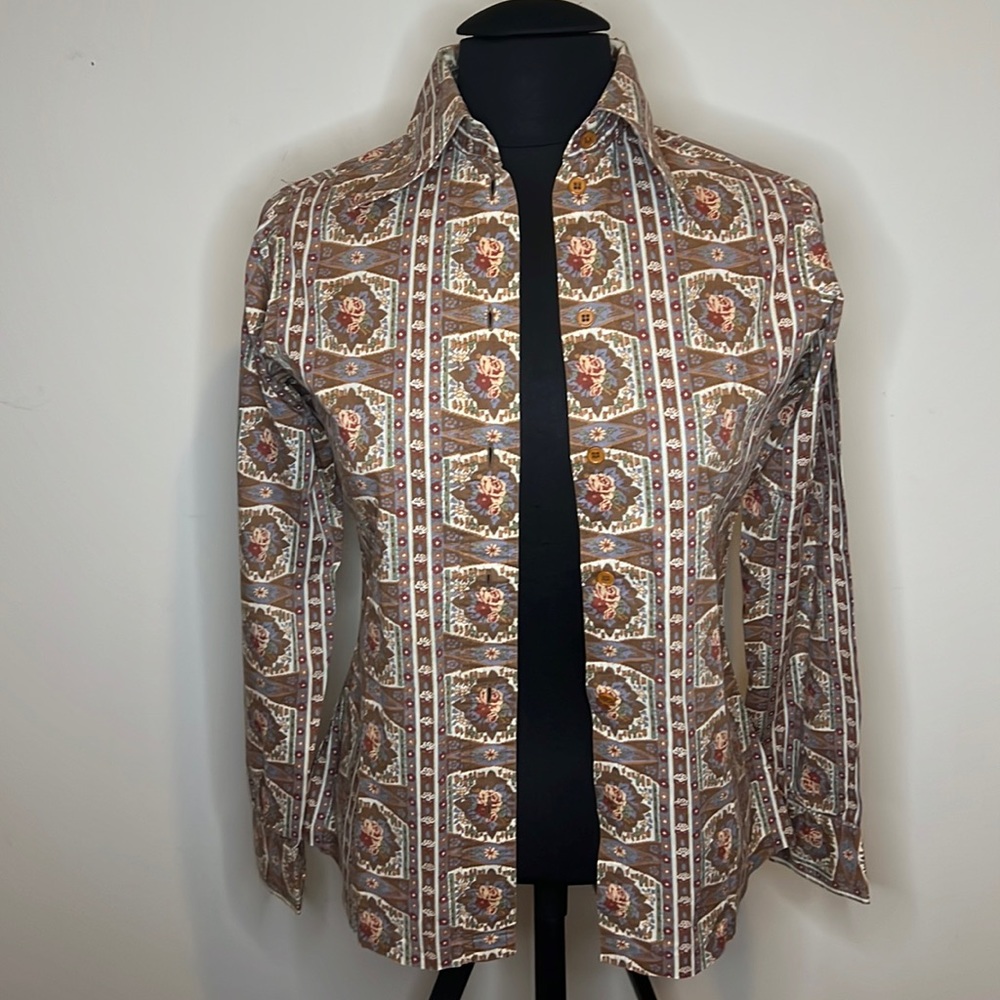 Vintage 70s Button up Top